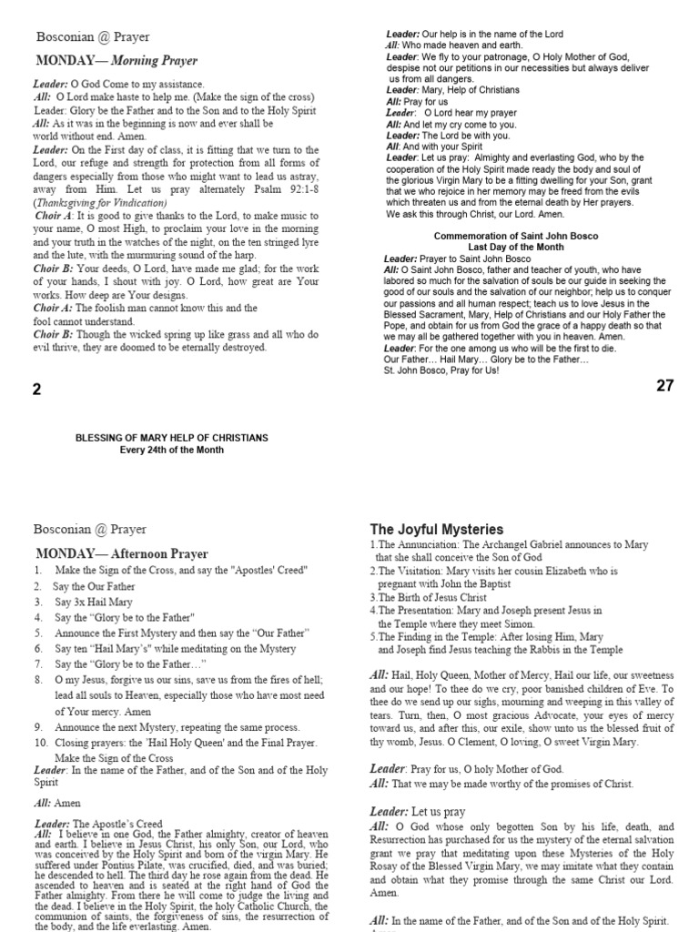 Daily Prayers and Reflections Guide | PDF | God The Father | Jesus