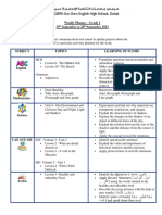 Weekly Planner- Grade 2- 25th September to 28th  September 2023