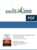 Turbulent Times Leadership For Sales Managers