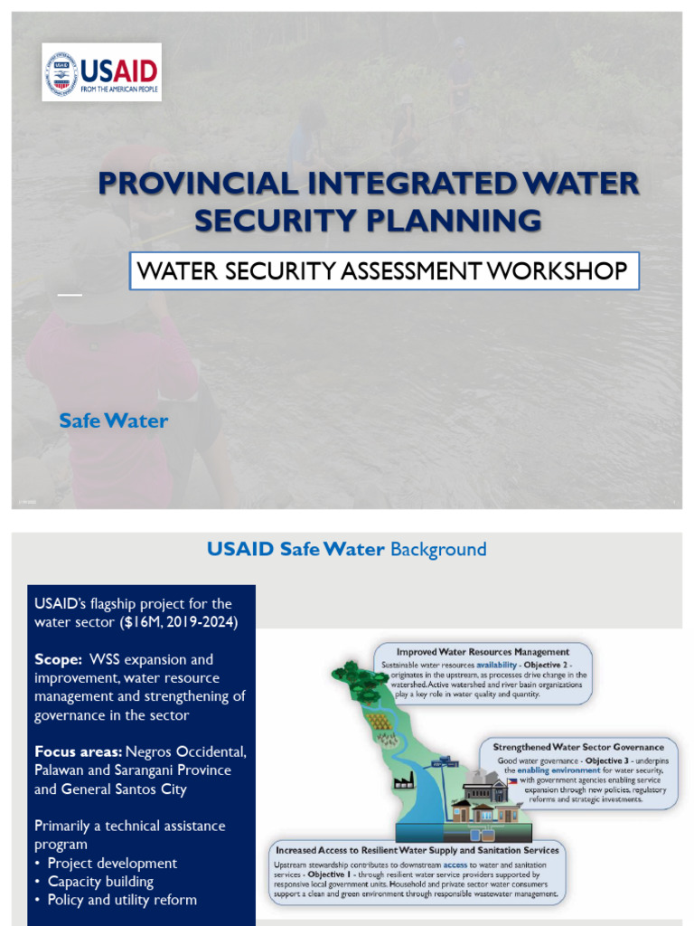 Sarangani Water Security Planning Overview | PDF