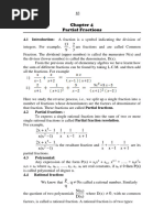 Partial Fractions 2 Week 4