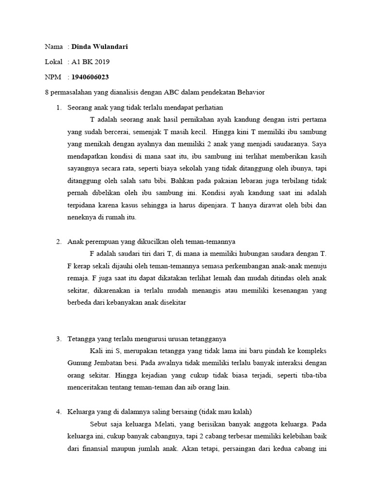 8 permasalahan abc behavior dinda wulandari pdf