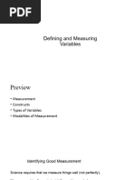 4 Defining and Measuring Variables