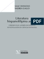 Literatura Hispanofilipina Actual de Donoso y Gallo