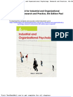 Solution Manual For Industrial and Organizational Psychology Research and Practice 6th Edition Paul e Spector