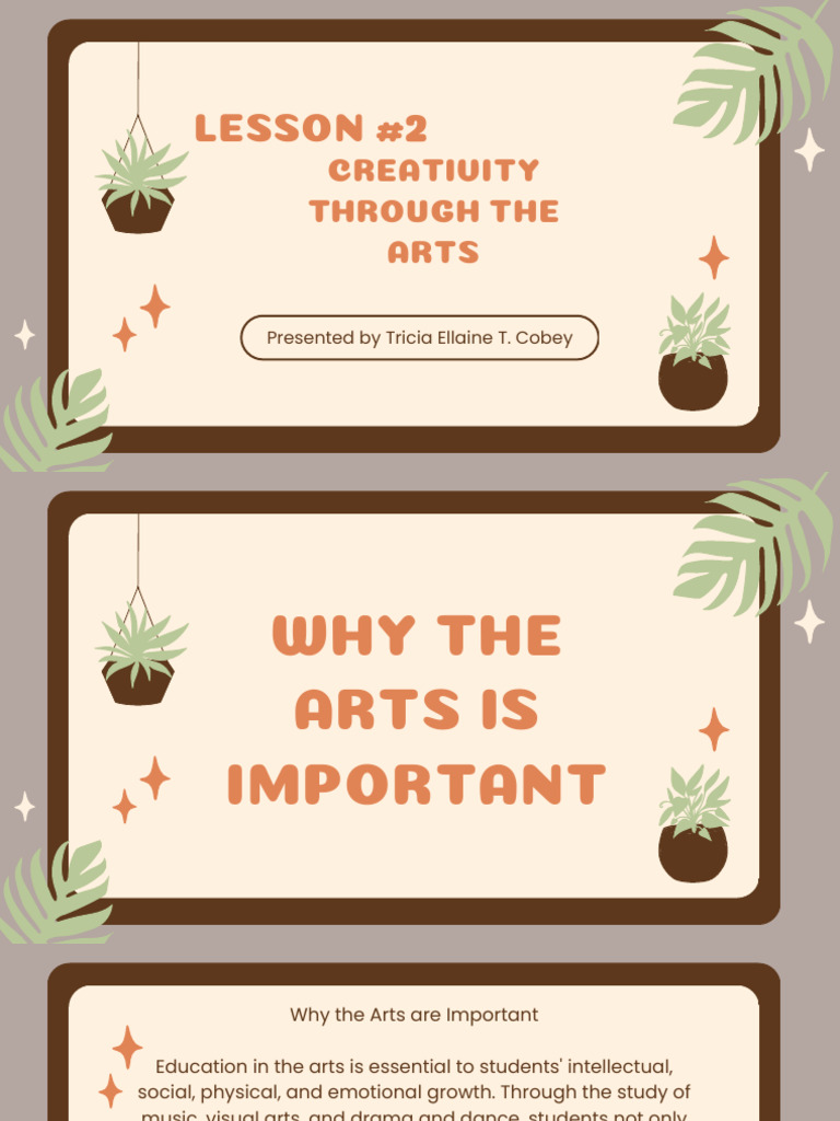 Why The Arts Is Important PDF