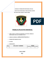 Trabajo Aplicativo Individual: Escuela Nacional de Formación Profesional Policial