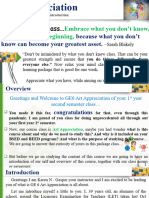 GE6 Learning Package 1