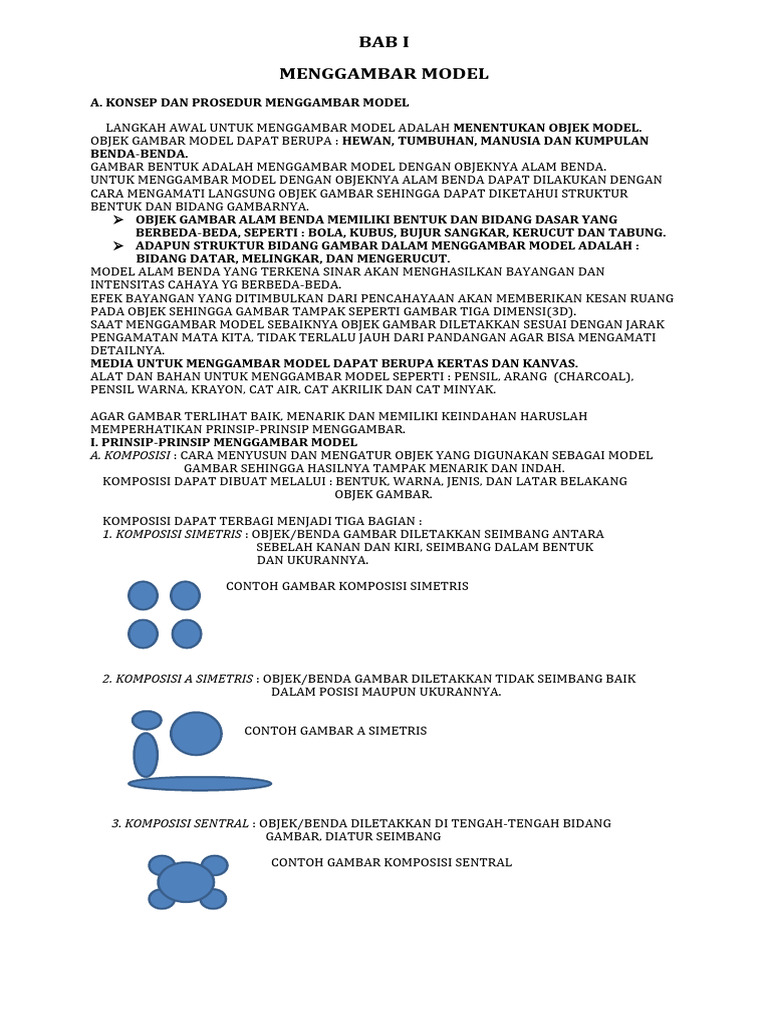Materi - Menggambar Model | PDF | Teknologi & Rekayasa
