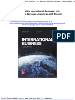 Solution Manual For International Business 2nd Edition Michael Geringer Jeanne Mcnett Donald Ball