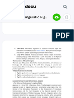 Pointers For Linguistic Rights and Philippine Language Situation - Republic of The Philippines Davao - Studocu