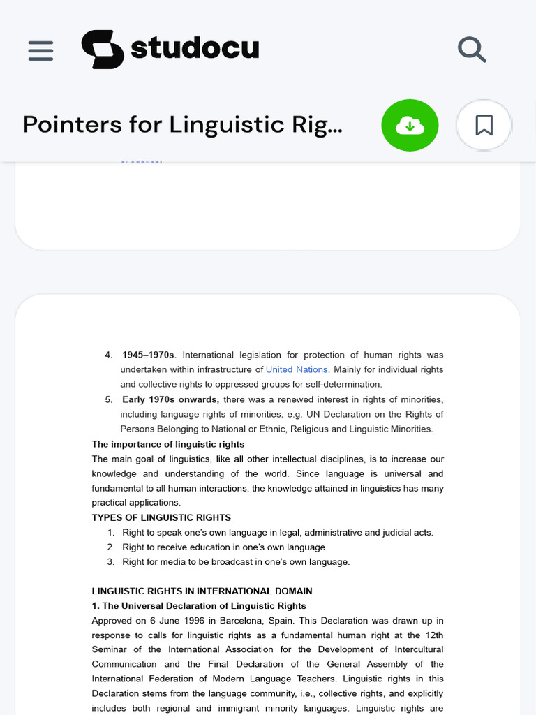 Pointers For Linguistic Rights and Philippine Language Situation ...