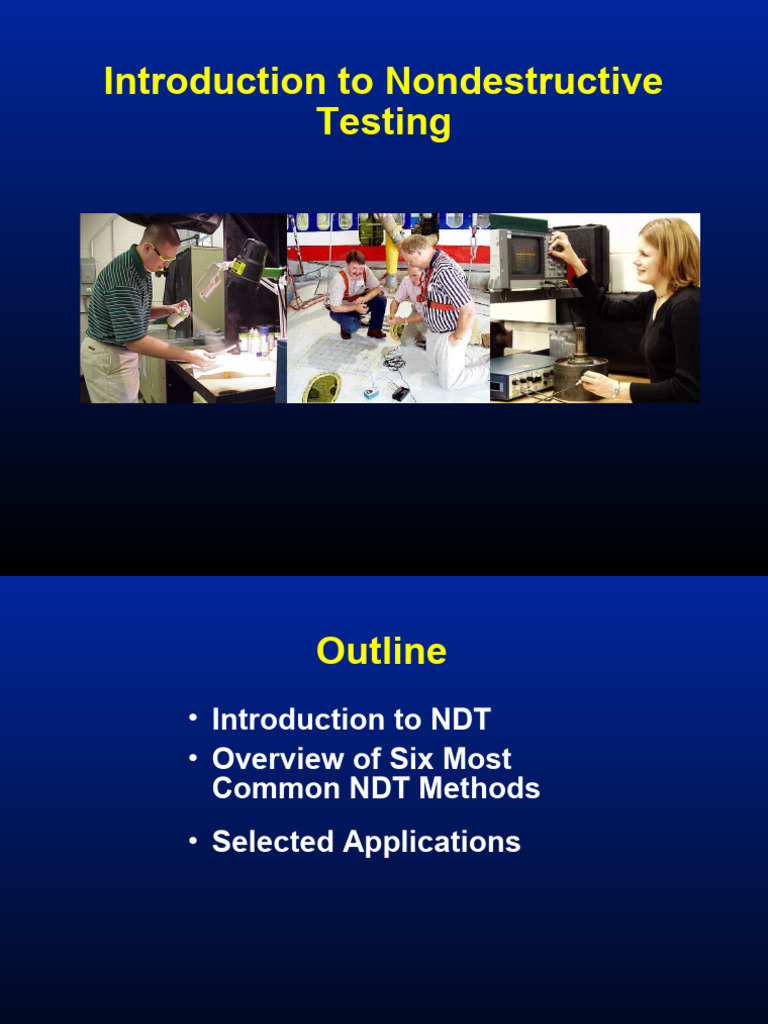 Intro To Ndt Pdf Nondestructive Testing Radiation