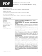 Journal of Advanced Nursing - 2001 - Stordeur - Leadership Organizational Stress and Emotional Exhaustion Among Hospital