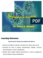 Managments in Oncology 13OCT