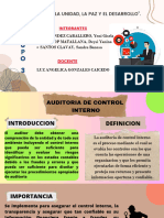 Auditoria de Control Interno - Grupo 3