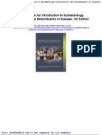 Solution Manual For Introduction To Epidemiology Distribution and Determinants of Disease 1st Edition