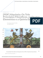 (PDF) Alquimia - Os Três Princípios Filosóficos, Os Quatro Elementos e A Quinta Essência - Alquimia Operativa