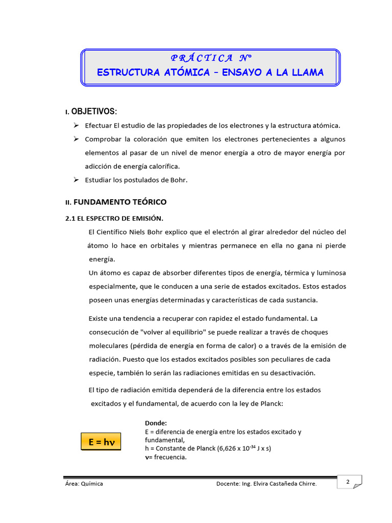 Ensayo de Llama | PDF