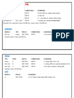 Lista de Precios 0 KM