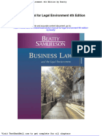 Solution Manual For Legal Environment 4th Edition by Beatty