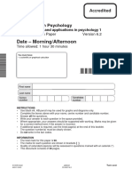 Unit j203-01 Studies and Applications in Psychology 1 Sample Assessment Material