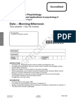 Unit j203-02 Studies and Applications in Psychology 2 Sample Assessment Material