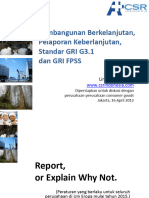 Pembangunan Berkelanjutan, Pelaporan Keberlanjutan, Standar GRI G3.1 Dan Gri Fpss