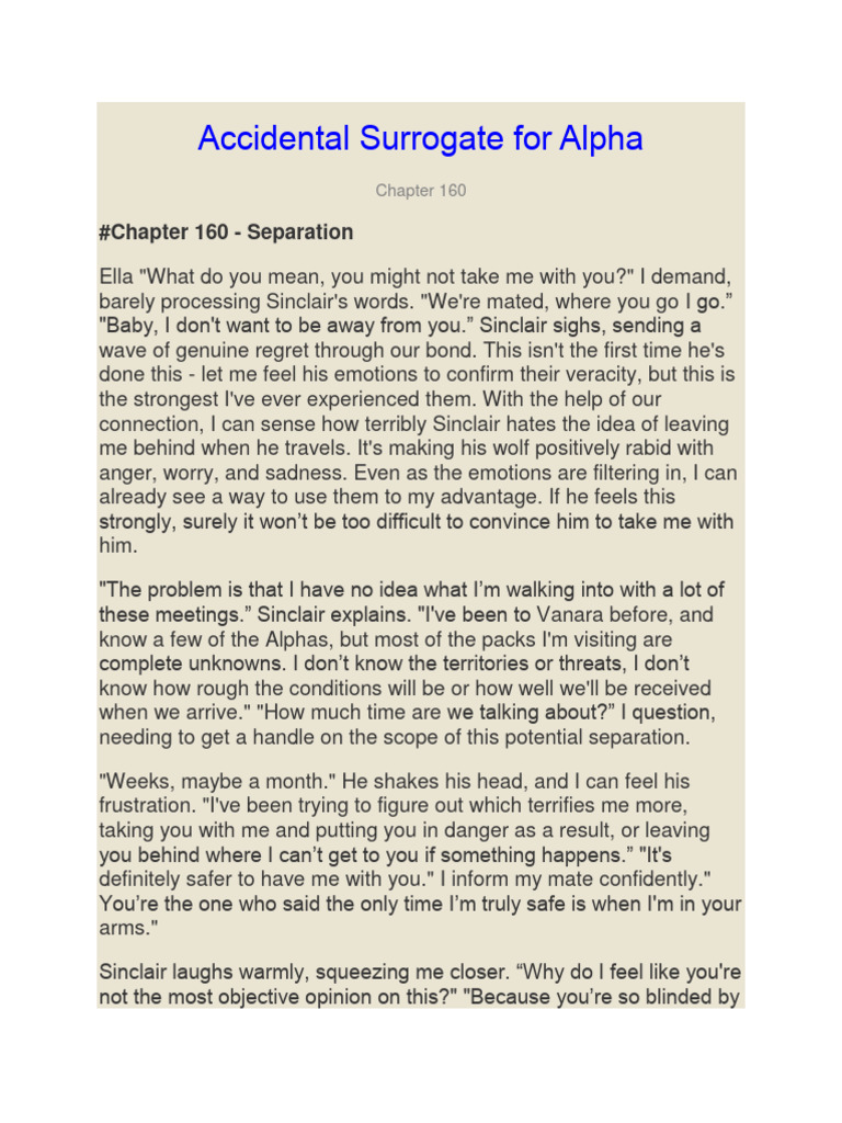 Accidental Surrogate For Alpha 160 201 PDF