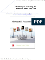 Solution Manual For Managerial Accounting 4th Edition Stacey Whitecotton Robert Libby Fred Phillips
