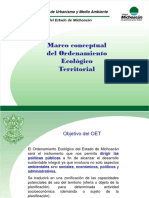 Secretaría de Urbanismo y Medio Ambiente. Marco Conceptual Del Ordenamiento Ecológico Territorial