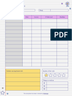 Brina Marker Pen Notebook Style Assignment Tracker - My Planner by Slidesgo