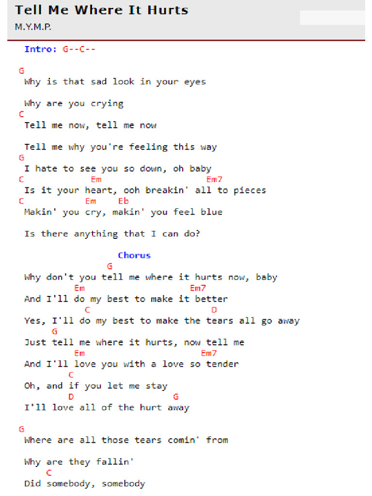 Tell me where it hurts pdf