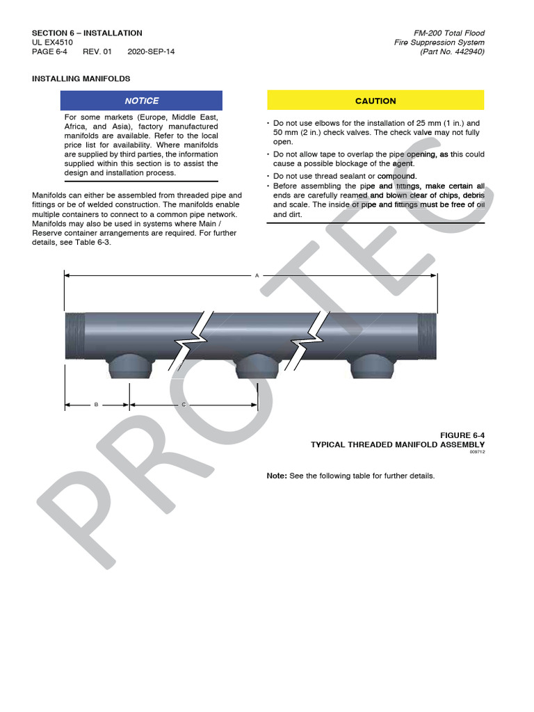 Tyco (Ansul) Fm200Manual Protec Hose and Manifold PDF