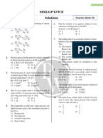 Solutions 06 - Practice Sheet With Solution