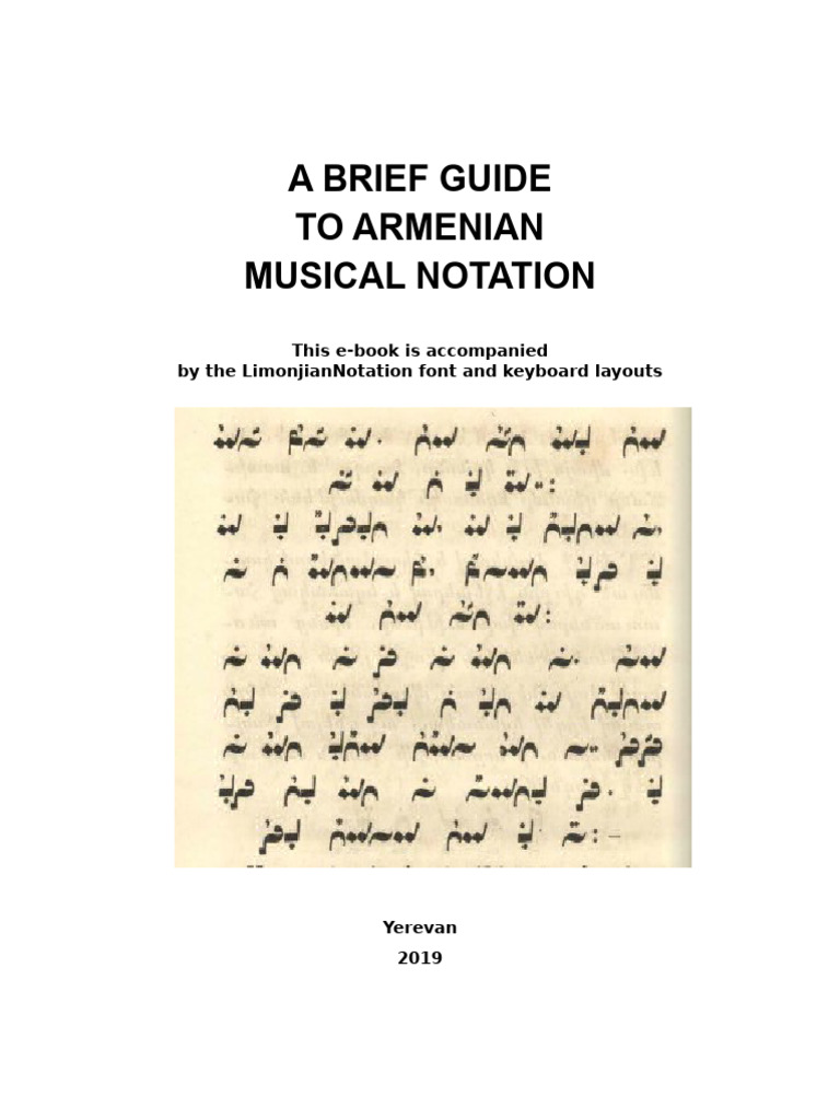 A Brief Guide To Armenian Musical Notati | PDF | Computer Keyboard ...