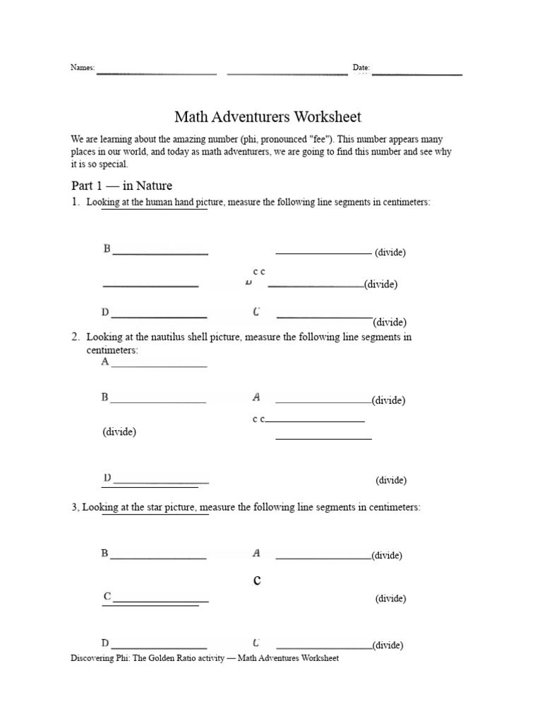 Golden Ratio Notes Packet-3-6 | PDF
