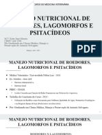 Manejo Nutricional de Roedores, Lagomorfos e Psitacídeos