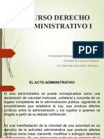 Curso Derecho Administrativo Clase Semana 5 El Acto Administrativo
