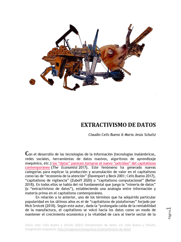 Extractivismo de Datos en el Capitalismo | PDF | Capital (economía ...