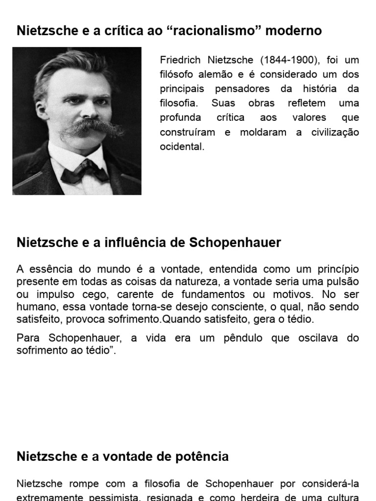 Nietzsche e A Crítica Ao 