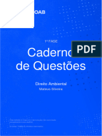 Direito Ambiental - PDF Caderno de Questões 37º Exame