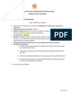 Guía de Aprendizaje - Servicio Al Cliente