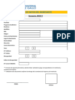 Ficha Del Ingresante 2023-Ii