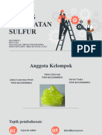 Proses Industri Kimia Sulfur