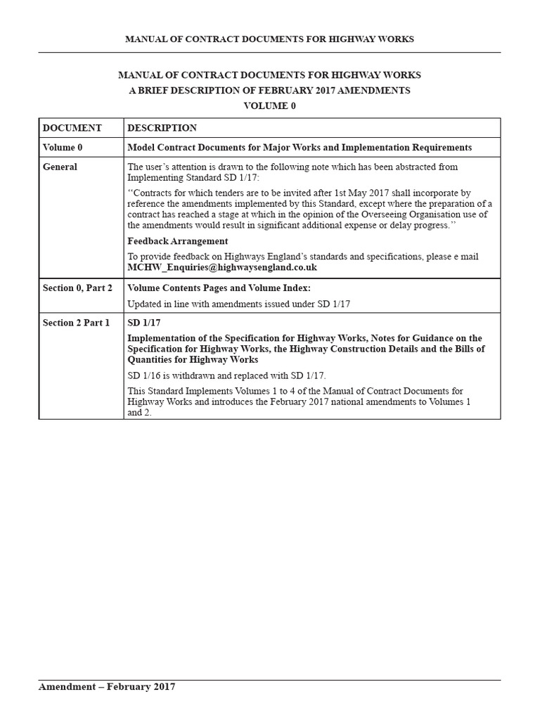 Vol 0 Part 2 Amends | PDF | Road | Road Surface
