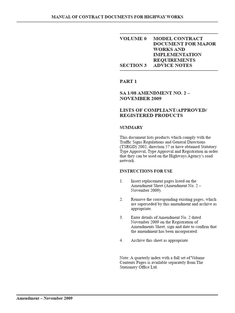 Approved Safety Products for Highways | PDF