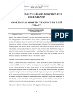 Aborto Como Violência Mimética Por René Girard Abortion As Mimetic Violence by René Girard