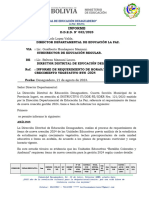 Informe para Requerimiento