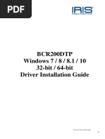 IRIS BCR200DTP Driver Installation Guide